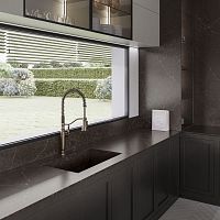 Silestone® countertop Chteaukitchenbrownsquare edge
