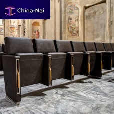 Contemporary auditorium seating SANT'AGOSTINOfabricleatherplywood