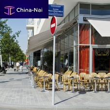 Lighting pole ACROPOLEroad signstainless steel