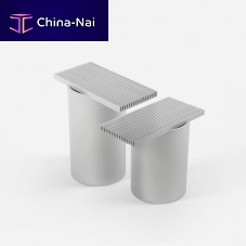 Contemporary side table VENTaluminumaluminum baserectangular