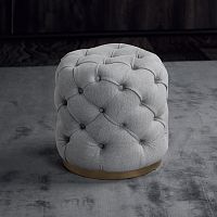 Chesterfield pouf PARISfabricleatherplywood