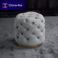 Chesterfield pouf PARISfabricleatherplywood