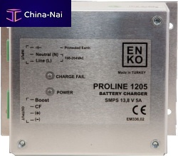 Panel-mount battery charger EBC 1205lead-acidswitching