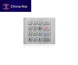 16-key keypad K-TEK-A120KP-DWPpanel-mountstainless steelRS-232
