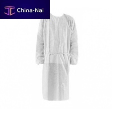 Unisex visitor gown TNTwhitegreen