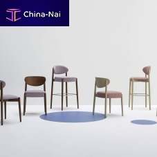 Contemporary chair Nirvanaindoorfabricbeech base