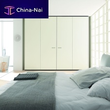 Contemporary wardrobe COLLECTlacquered woodwith swing doorswith TV niche