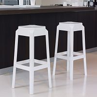 Contemporary bar stool FOX 75polycarbonatetechnopolymernylon
