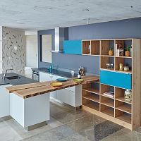 Contemporary kitchen THE FESTIVEwoodennatural stoneisland