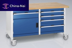 Wooden workbench 41002 serieswith drawermobile