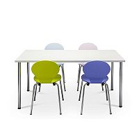 Contemporary table steellinoleumsteel base