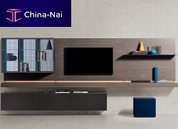 Contemporary TV wall unit PEOPLElacquered woodmodular