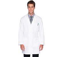 Men's medical coat 3124polyestercottonwhite