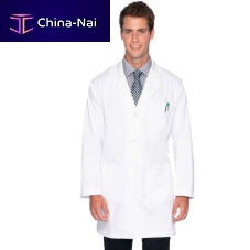 Men's medical coat 3124polyestercottonwhite