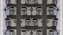 Aircraft cabin seat Allegrabusiness classwith integrated screenwith armrests