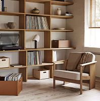 Contract lounge chair Block contemporarylinenoak