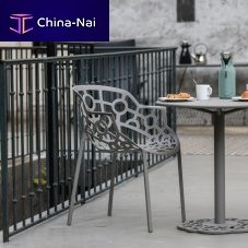 Contemporary chair POLOoutdoorindoorextruded aluminum
