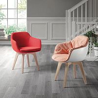 Contemporary chair LAP 4012indoorfabricbeech base