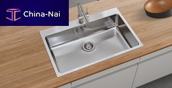 Single-bowl kitchen sink FR403without drainboardmetalcountertop