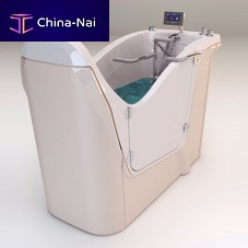 Balneotherapy bathtub with stepper WaterStep whole bodywith chromotherapy lamps