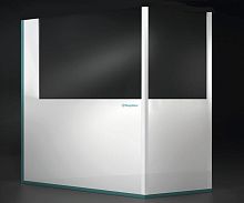 X-ray radiation shielding screen floor-mountedwith window