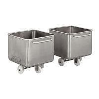 Stainless steel waste bin Eurobinindustrial wastemobile