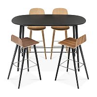 Scandinavian design high bar table BOSTONoakwood veneerlaminated MDF
