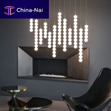 Pendant lamp ABACUS brassborosilicate glasscontemporary