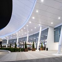 Flat roofing panel MGM NATIONAL HARBORaluminumcompositemetal look
