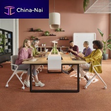 8 person work table HushSpotcontemporarywoodenmetal base