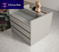 Contemporary chest of drawers Islawoodennot specified3-drawer