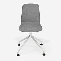 Contemporary chair THINindoorwoolleather