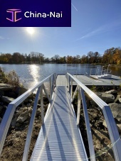 Dock gangway aluminumwith handrails