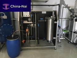Process water purification unit for wastewatercompactUV