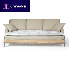 Traditional sofa BATIGNOLLESfabricgrayoak