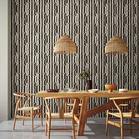 Traditional wallpaper Lohko Stripestripedmonochromegreen