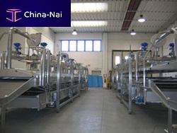 Continuous industrial cooker pastawith cooling lineimmersion