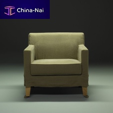 Contemporary armchair RUE DU BACfabricbrasswooden