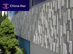 Facade form liner SAALEstamped concrete