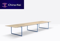 Contemporary conference table toa conference cclaminatecast aluminum baserectangular