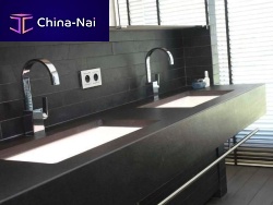 Natural stone kitchen worktop TOP CUCINA ARDESIA BLACK kitchen