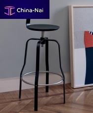 Contemporary bar chair GIROindoorleatherplywood