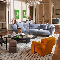 Modular sofa MONCLOUDcontemporaryfabricwhite