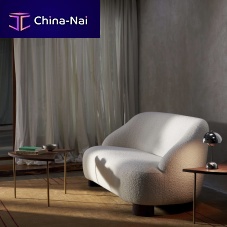Contemporary sofa MARGASfoampolyesterbeige