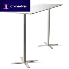 Contemporary high bar table B-54 Hmetalsolid woodHPL