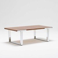 Contemporary coffee table FLUIDOwoodenmetalrectangular