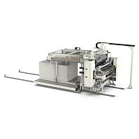 Plastic polishing unit sheetcalibratingvertical