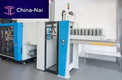 Unloader transfer system SPEEDPACKERconveyor belttrayautomated