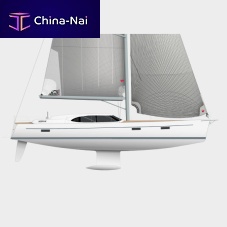 Cruising sailing yacht 570 DS4-cabinwith deck saloonwith bowsprit