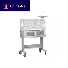 Infant incubator on casters HFBIN-3000Awith scalewith 4 operating windows